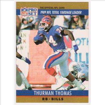 Error - Thurman Thomas 1990 Pro Set Wrong Back - HOFer