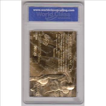 Rookie Graded Gem Mint 10 - Kobe Bryant 1996-97 Fleer w/ Purple Signature 23 Kt Gold Card