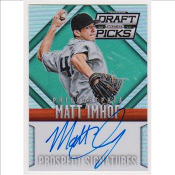 Signed Rookie - Matt Imhof 2014 Panini Prizm Perennial Draft Picks #47 Certified Autographed Insert Card