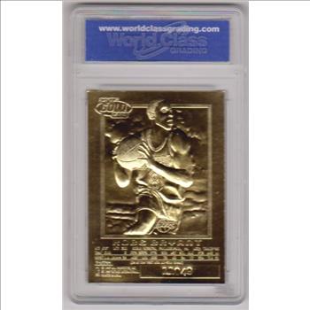 Rookie Graded Gem Mint 10 - Kobe Bryant 1996-97 Skybox EX-2000 Black 23 Kt Gold Card