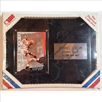 Sealed - Michael Jordan 1993-94 Upper Deck Team MVP Hologram On Plaque - 3-Time NBA MVP