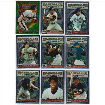 9 Different 1993 Topps Finest Cards w/ Larry Walker + More