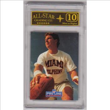 Graded 10 - Dan Marino 1991 Pro Line #159 Card