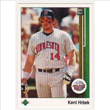 Error - Gary Sheffield 1989 Upper Deck Rookie w/ Double Print Back, Kent HrBek Front - Rare Misprint