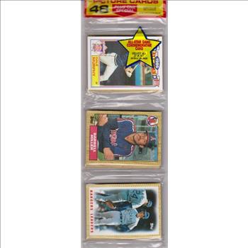 1987 Topps Baseball 49 Card Rack Pack w/ Dale Murphy On Front