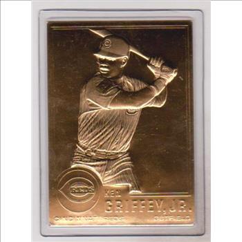 22 kt Gold - Ken Griffey, Jr. 2000 Danbury Mint Gold Card - HOF'er