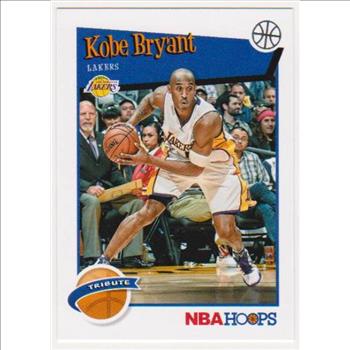 Kobe Bryant 2019-20 Hoops #282 Tribute Card