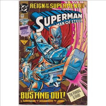 1993 DC Comics Superman The Man Of Steel #22 Issue