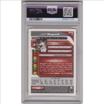 Graded PSA Gem Mint 10 - Jeff Bagwell 2004 Topps Total #378 Card