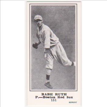 1916 M101-5 Babe Ruth Sporting News Rookie Reprint Baseball Card
