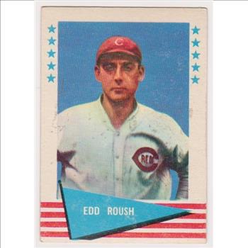 1961 Fleer Edd Roush #72 Card - HOF'er