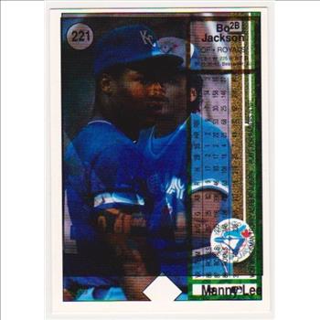 Error - 1989 Upper Deck Bo Jackson Double Back Error