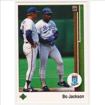 Error - 1989 Upper Deck Bo Jackson Double Back Error