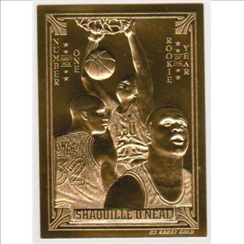  23 kt Gold - Shaquille O'Neal 1994 Classic Gold Card (1/24,900)