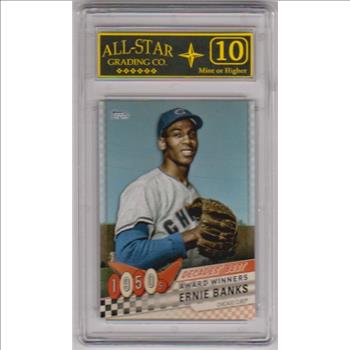 Graded 10 - Ernie Banks 2020 Topps Decades' Best #DB-3 Insert Card