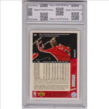 Graded Sigma Mint+ 9.5 - Michael Jordan 1996-97 Collectors Choice Spanish #23 Card