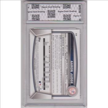 Graded Sigma Gem Mint 10 - Aaron Judge 2023 Bowman #59 Card