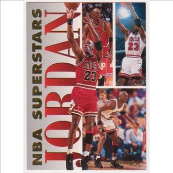 Michael Jordan 1993-94 Fleer NBA Superstars #7 Insert Card