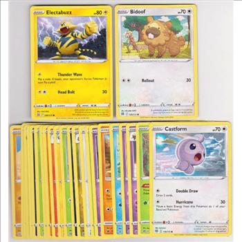 25 Different Pokemon Trading Cards w/ Electabuzz + More