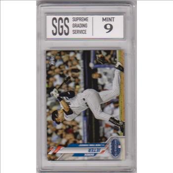 Graded Mint 9 - Derek Jeter 2020 Topps Update #U-257 Card