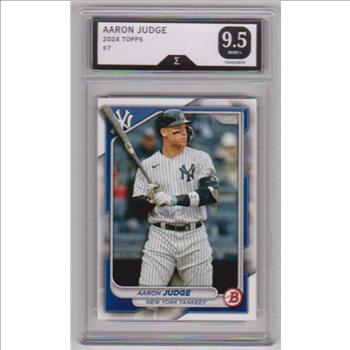 Graded Sigma Mint+ 9.5 - Aaron Judge 2024 Bowman #7 Card