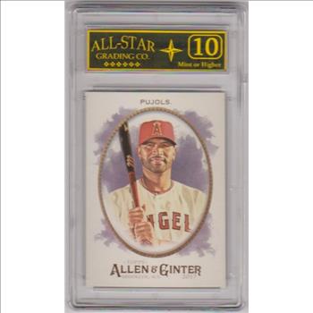 Graded 10 - Albert Pujols 2017 Topps Allen & Ginter #2 Card