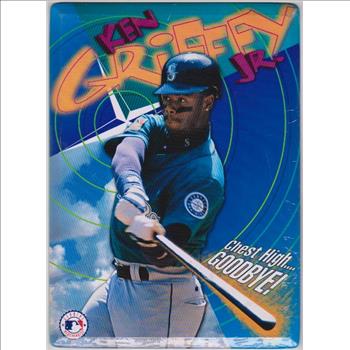 1990's Ken Griffey, Jr. Chest High Goodbye! 8x11 Metal Stand Up Card/Sign - Sealed