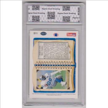 Graded Sigma Mint+ 9.5 - Barry Sanders 1992 Upper Deck #511 Card