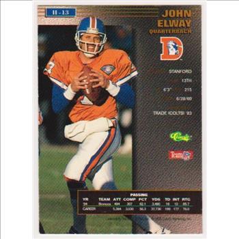 1 Of Only 725 Produced - John Elway 1995 Pro Line Series II Printers Proof #II-13 Insert Card