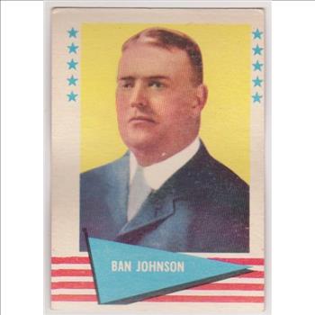 1961 Fleer Ban Johnson #48 Card - HOF'er