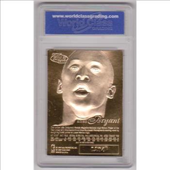 Rookie Graded Gem Mint 10 - Kobe Bryant 1996-97 Flair Showcase Legacy 23 Kt Gold Card