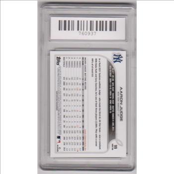 Graded Mint 9 - Aaron Judge 2022 Topps #99 Card