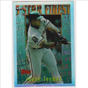 REFRACTOR - Frank Thomas 1996 Topps Mystery Finest #M26 Insert Card