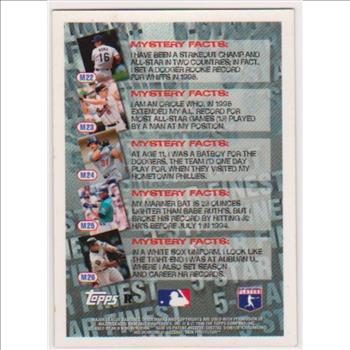 REFRACTOR - Frank Thomas 1996 Topps Mystery Finest #M26 Insert Card