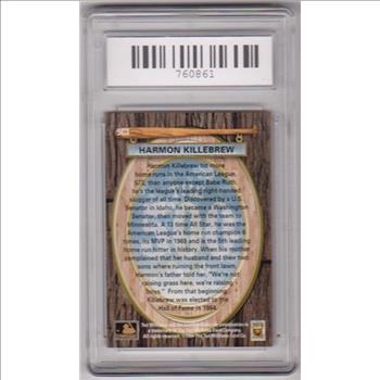 Graded Gem Mint 10 - Harmon Killebrew 1994 Ted Williams 500 Home Run Club #5C3 Insert Card