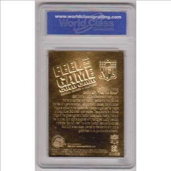 Graded Gem Mint 10 - Tom Brady 2006 Merrick Mint 2000 Draft Pick 23 Kt Gold Card