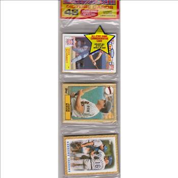 1987 Topps Baseball 49 Card Rack Pack w/ Mike Schmidt On Front
