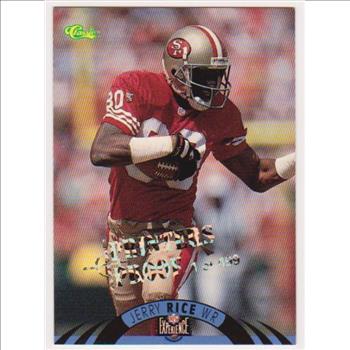 Only 499 Exist - Jerry Rice 1996 Classic NFL Experience Printers Proof #2 Insert Card
