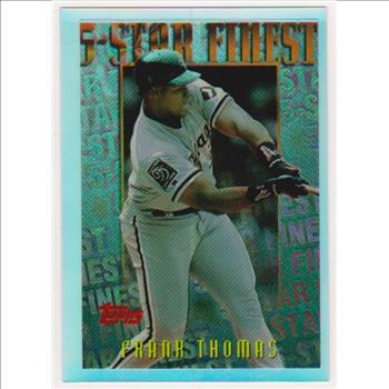 REFRACTOR - Frank Thomas 1996 Topps Mystery Finest #M26 Insert Card