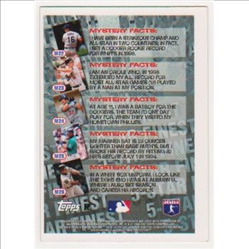 REFRACTOR - Frank Thomas 1996 Topps Mystery Finest #M26 Insert Card