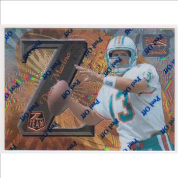 1997 Zenith Z-Team Dan Marino #ZT2 Promo Card