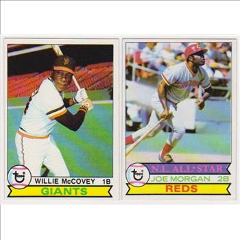 1979 Topps Willie McCovey #215 + Joe Morgan #20 Card Pair