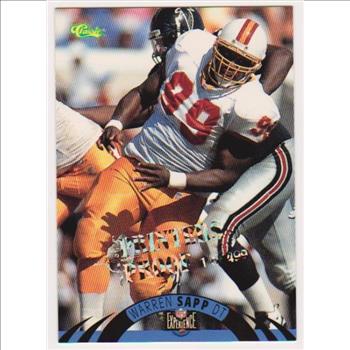 Only 499 Exist - Warren Sapp 1996 Classic NFL Experience Printers Proof #119 Insert Rookie Card