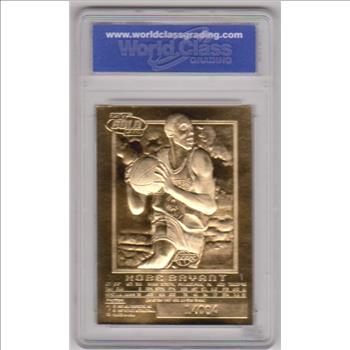 Rookie Graded Gem Mint 10 - Kobe Bryant 1996-97 Skybox EX-2000 Black 23 Kt Gold Card
