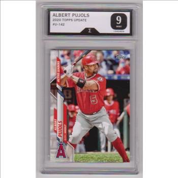 Graded Sigma Mint 9 - Albert Pujols 2020 Topps Update #U-142 Card