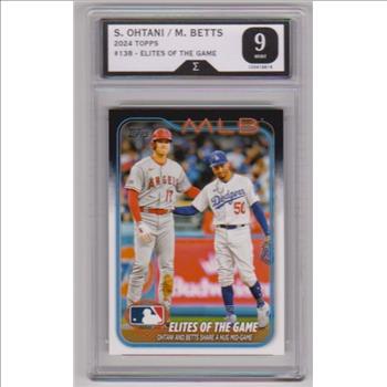 Graded Sigma Mint 9 - Shohei Ohtani/Mookie Betts 2024 Topps #138 Card