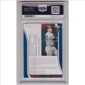 Graded PSA Mint 9 - Aaron Judge 2019 Panini Chronicles Rookies & Stars #10 Card