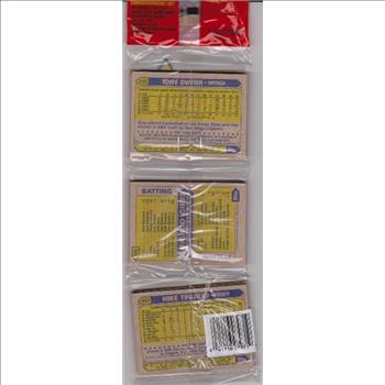 1987 Topps Baseball 49 Card Rack Pack w/ Dwight Gooden On Front