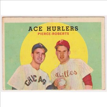 1959 Topps Billy Pierce + Robin Roberts #156 Card