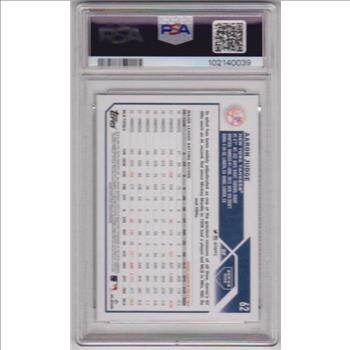 Graded PSA Mint 9 - Aaron Judge 2023 Topps Rainbow Foil #62 Parallel Card